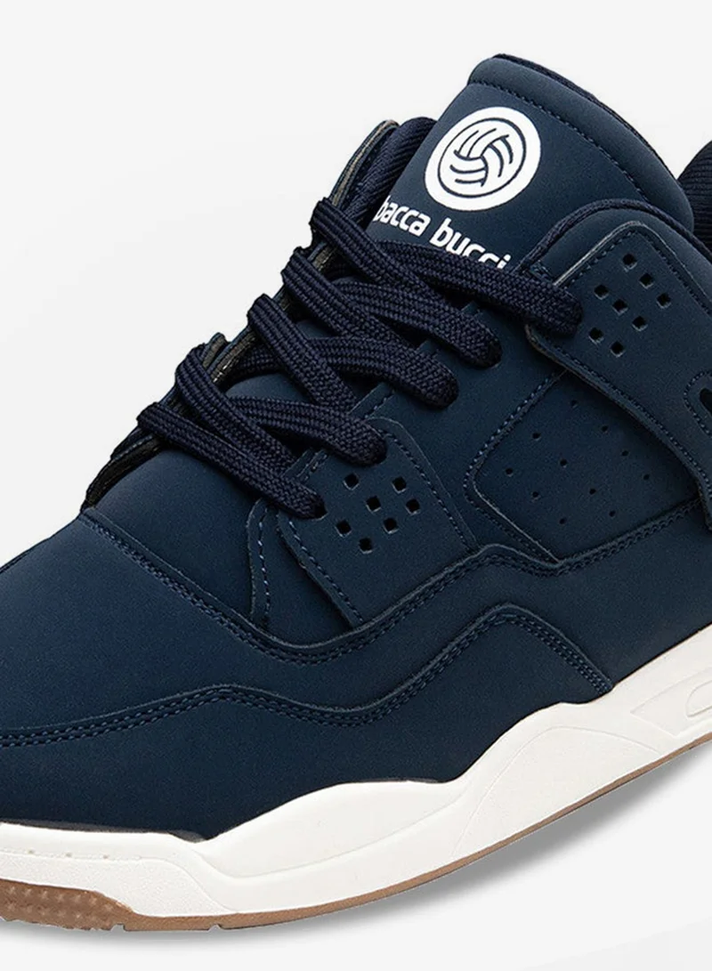 Bacca Bucci Blue Ultraforce Mid-Top Retro Fashion Athletic Sneakers for Men | Best Price UAE